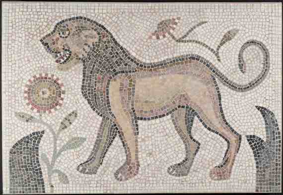 Mosaic of a Lion from the Hammam Lif Synagogue
